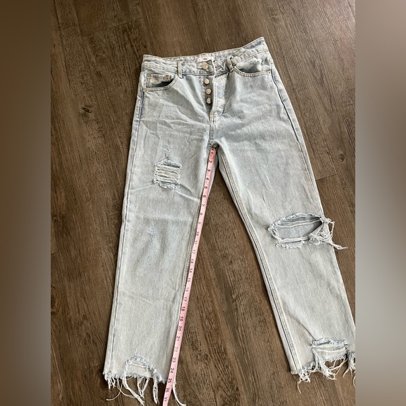 Adika Cheyenne Light Wash Cow Print Pocket Jens - Picture 6 of 7